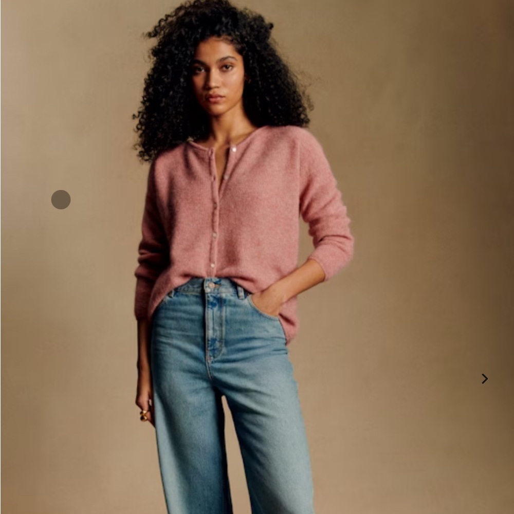 Sezane Blush Pink Cardigan